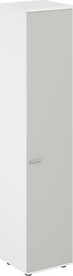 Шкаф Norden Правый 60x60x195.5 / SG.823.WH.SH.R (белый/серый бархат) - 