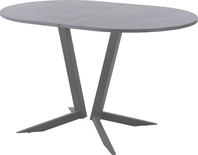 Обеденный стол AMC Elite Е19(1200) D3 ( графит/бетон чикаго светло-серый) -