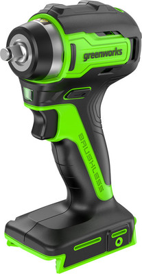 Аккумуляторный гайковерт Greenworks G24IW200 бесщеточный 24V / 3803607CUA (с АКБ 2Ач и ЗУ) - 