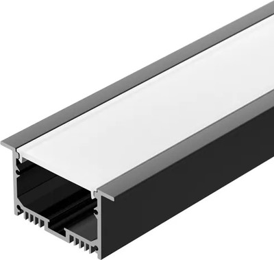 

Профиль для светодиодной ленты, SL-LINIA62-F-2500 BLACK+OPAL / 036307