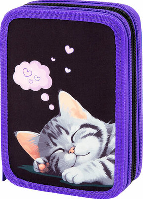 Пенал Brauberg Sleeping Kitten / 273538 -
