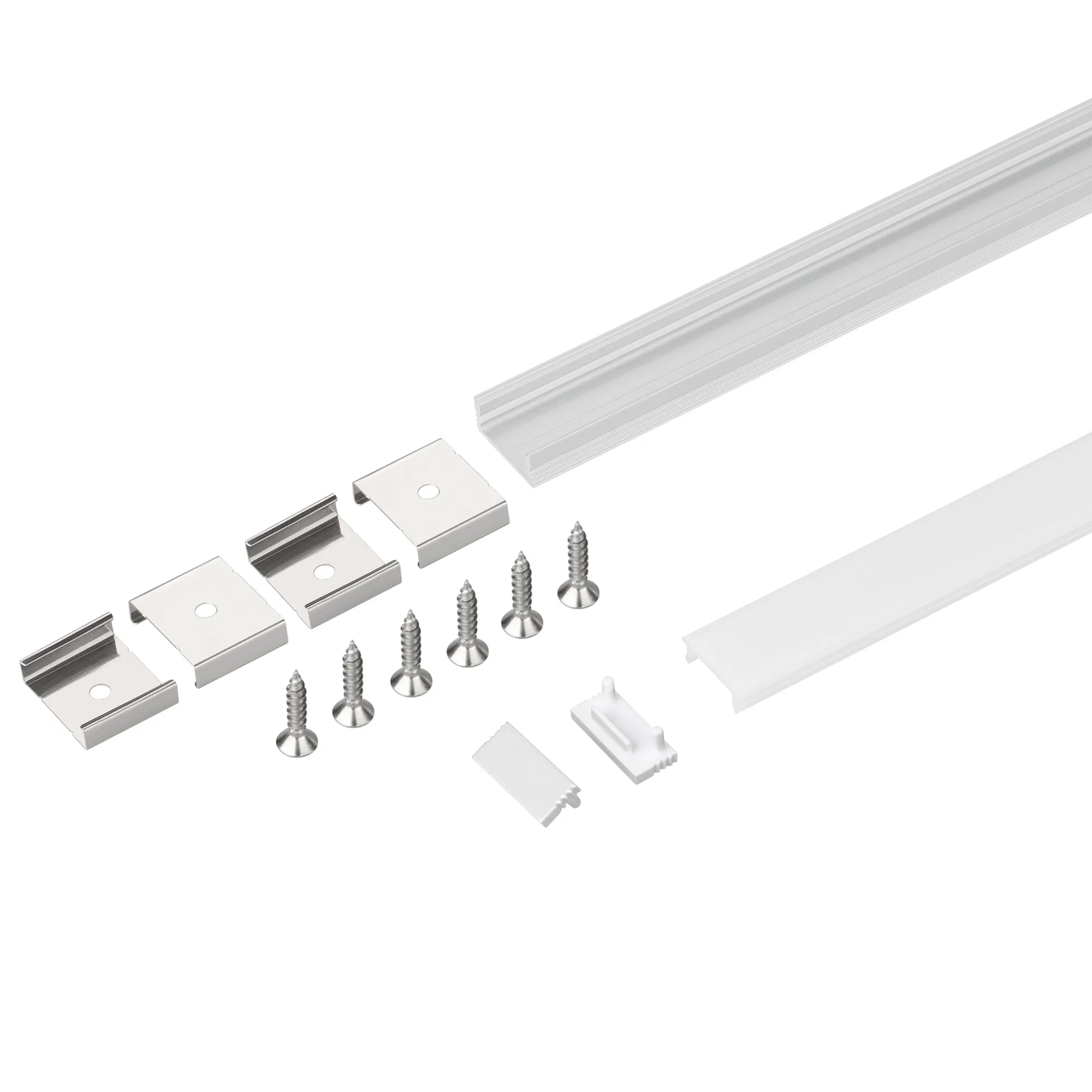 Профиль для светодиодной ленты Arlight SL-SLIM-H7-2000 ANOD+OPAL / 036834 — фото 2