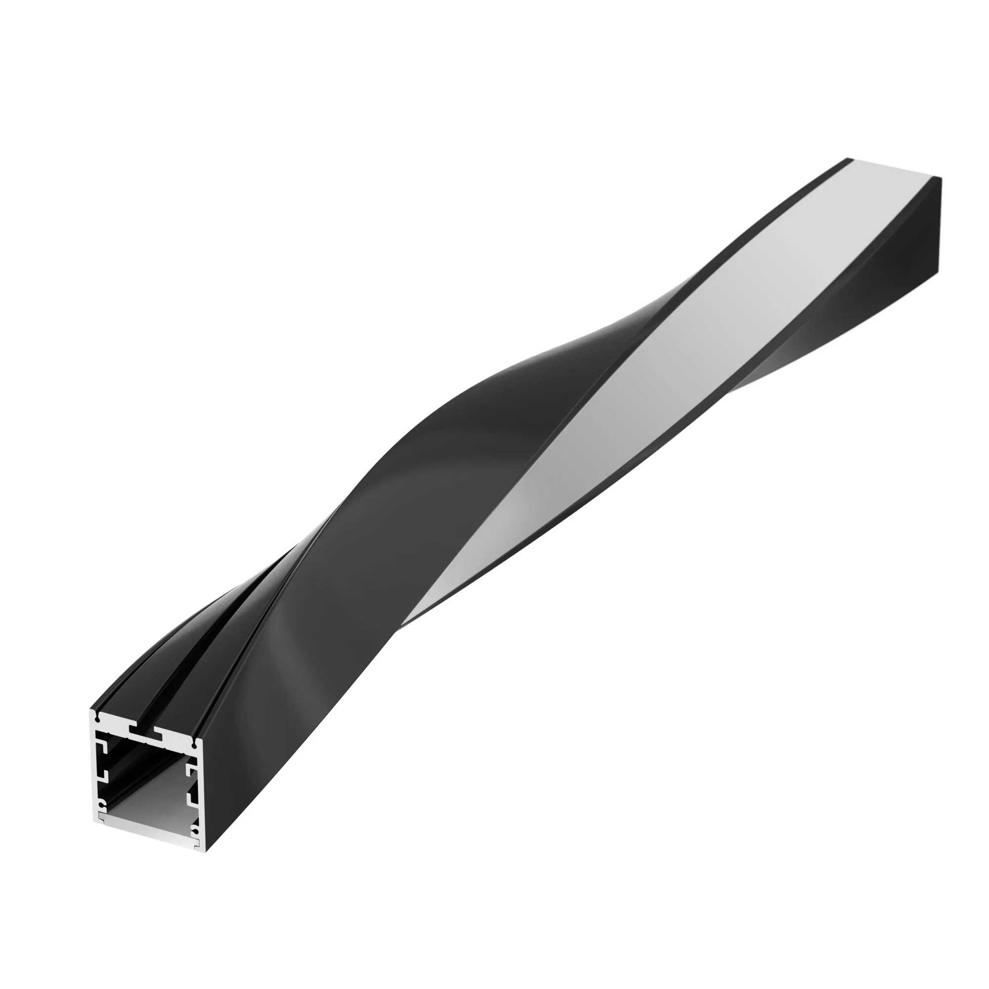 Профиль для светодиодной ленты Arlight SL-ARC-3535-TWIST180-500 BLACK / 032685 — фото 2