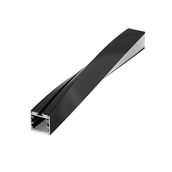 Профиль для светодиодной ленты Arlight SL-ARC-3535-TWIST90L-400 BLACK / 032679