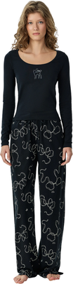 Комплект домашней одежды Mark Formelle 592320 (р.164/170-88-94, черный/бантики на черном) - 