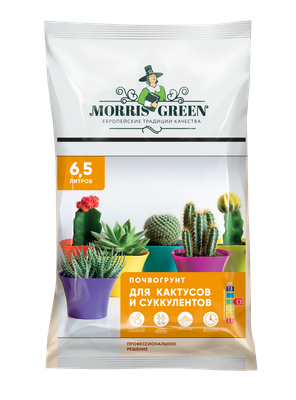 Грунт для растений Morris Green Для Кактусов и Суккулентов (6.5л) - 