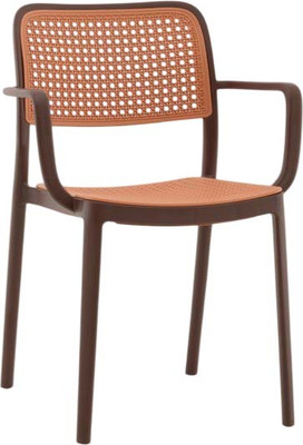Стул пластиковый Stool Group Yona с подлокотниками / PP-297 (коричневый) -