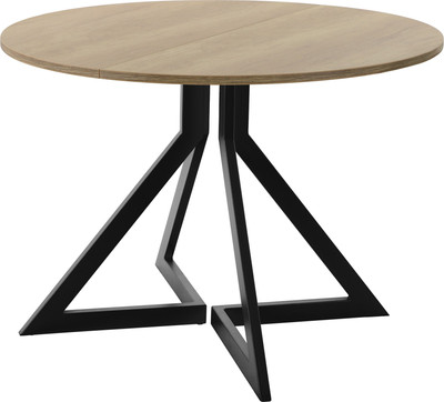 Обеденный стол AMC Elite Е20(900) D1 (черный/дуб небраска натур) -