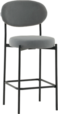 Стул барный Stool Group Бриф DD / AV 477-C83-9005 PP (велюр серый) -