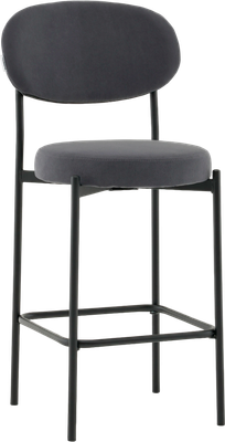 Стул барный Stool Group Бриф DD / AV 477-C89-9005 PP (велюр темно-серый) -