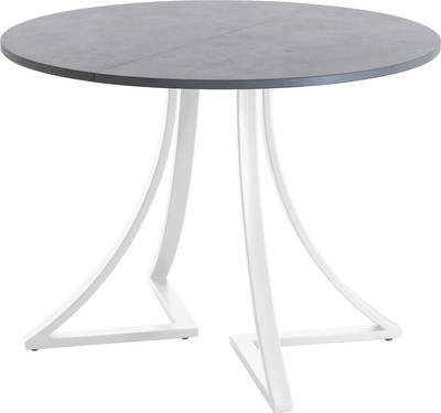 Обеденный стол AMC Elite Е24(900) D1 (белый/бетон чикаго светло-серый) -