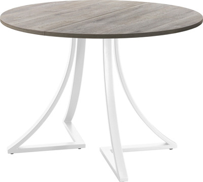 Обеденный стол AMC Elite Е24(900) D1 (белый/дуб уайт-ривер песочно-бежевый) - 