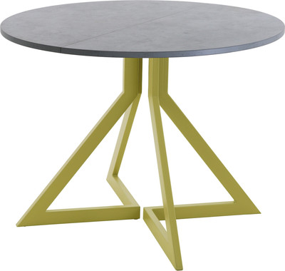 Обеденный стол AMC Elite Е20(900) D1 (золото/бетон чикаго светло-серый) - 