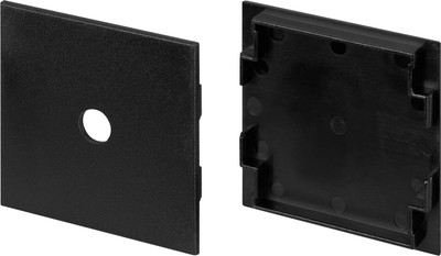 

Заглушка для профиля, LINE-5050-DUAL BLACK / 050128