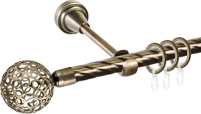 

Карниз для штор, Grace D19К + наконечники Метеор