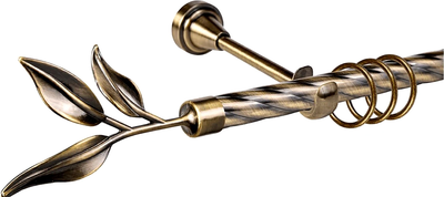 

Карниз для штор, Grace D19К + наконечники Лавр