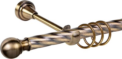 

Карниз для штор, Grace D19К + наконечники Шар Стюард