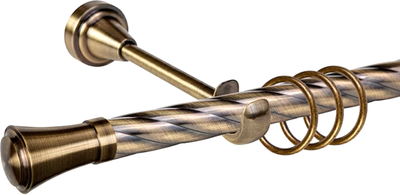 

Карниз для штор, Grace D19К + наконечники Анкона