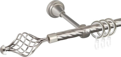 

Карниз для штор, Grace D19К + наконечники Ажур