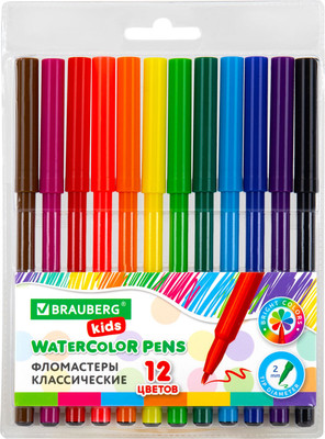 Фломастеры Brauberg Kids / 152601 (12цв) - 