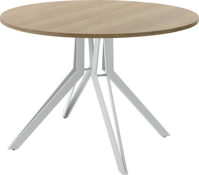 Обеденный стол AMC Elite / Е21(900) D1 (серебро/дуб небраска натур) -