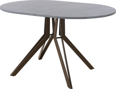 Обеденный стол AMC Elite / Е21(1100) D3 (коричневый/бетон чикаго светло-серый) -
