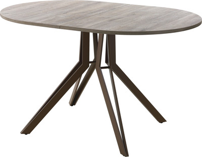 Обеденный стол AMC Elite / Е21(1100) D3 (коричневый/дуб уайт-ривер песочно-бежевый)) -