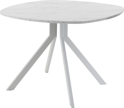 Обеденный стол AMC Elite / Е18(900) D7 (серебро/мрамор кристалл) -