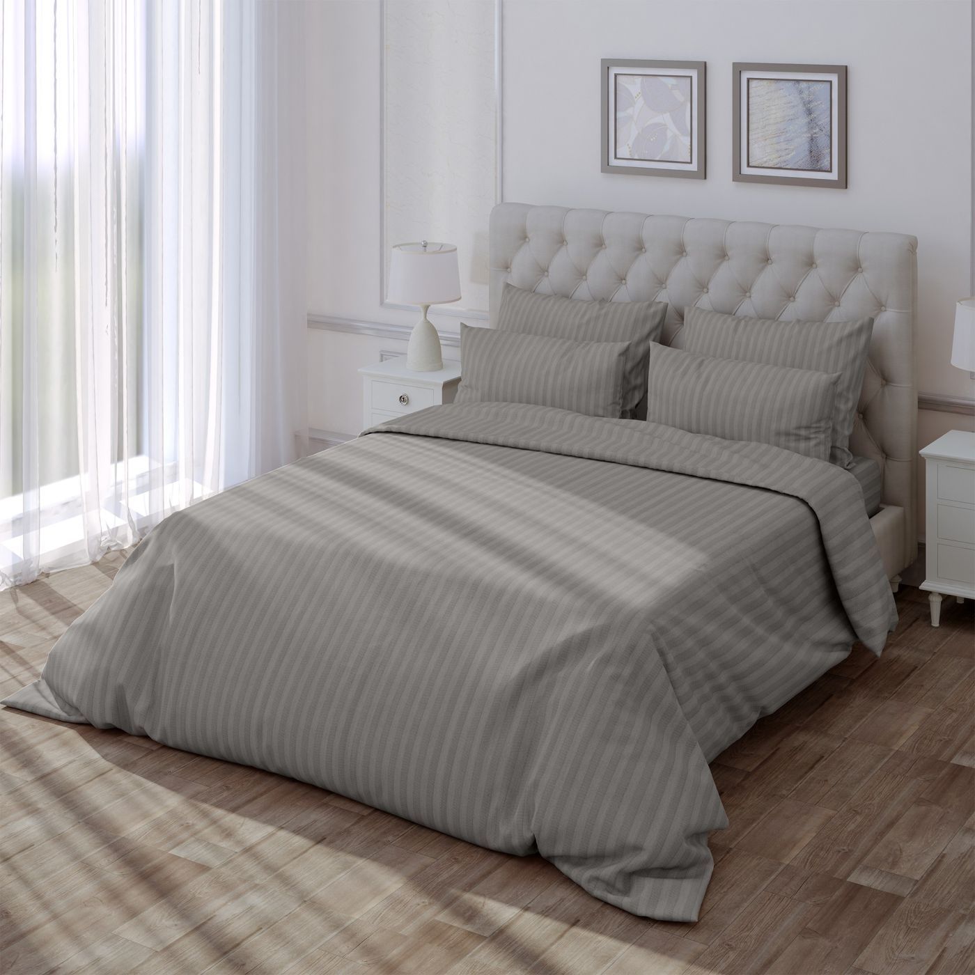 Пододеяльник Verossa Stripe 200/220 Gray VRT 200/220М 70032 ST13 01 / 929818 — фото 3