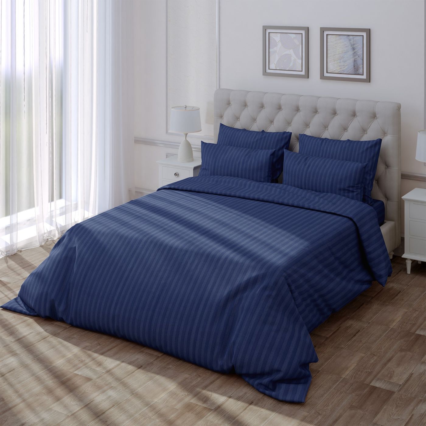 Пододеяльник Verossa Stripe 200/220 VRT 200/220М 70004 ST13 01 / 929817 (Indigo) — фото 5