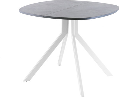 Обеденный стол AMC Elite / Е18(800) D7 (белый/бетон чикаго светло-серый) -
