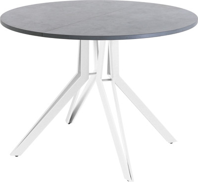 Обеденный стол AMC Elite / Е21(800) D1 (белый/бетон чикаго светло-серый) -