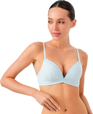 Бюстгальтер Mark Formelle 512503 (р.75B, цветочки на голубом) -