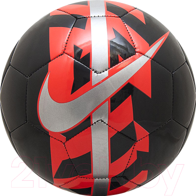 Футбольный мяч Nike React / SC2736-013 (размер 5, серый /черный/оранжевый)