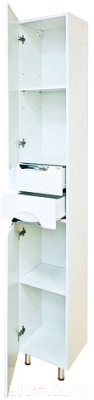 Шкаф-пенал для ванной Misty Лаванда 35 L / Э-Лав05035-011Л