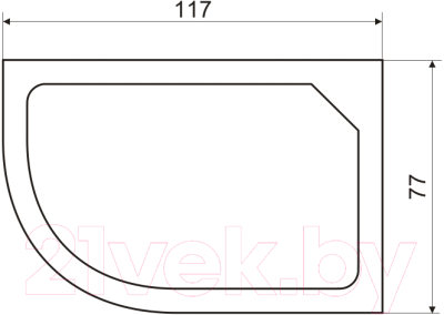 Душевая кабина Niagara NG-1903-01R 120x80x215 (тонированное стекло/черный)