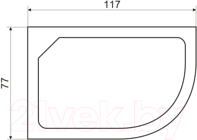 Душевая кабина Niagara NG-214-01LN 120x80x215 (тонированное стекло/черный)