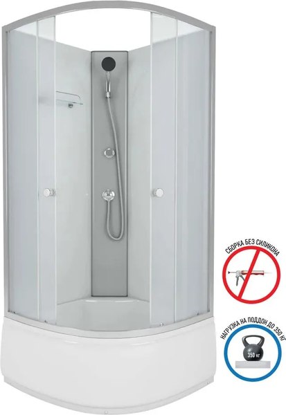 Купить Душевая кабина Niagara Eco E80/40/MT/BK 80х80х195 в Бобруйске