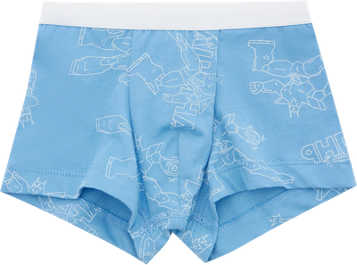 Трусы детские Mark Formelle 413345 (р.134/140-68-60, роботы на голубом) -