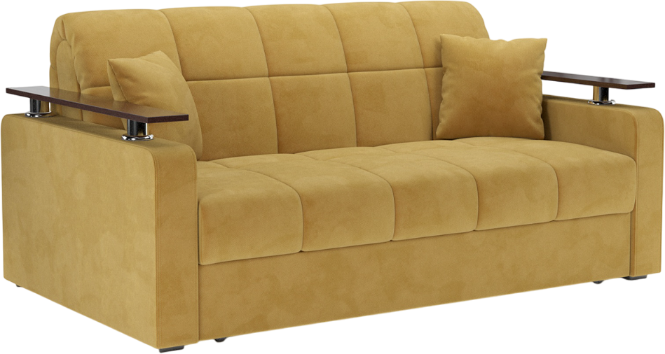 Диван Mebel-Ars Аккордеон Бакли НПБ 120x200 (Cabrio 27 желтый)
