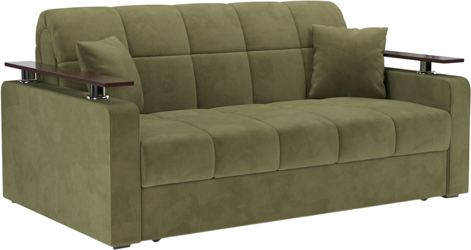Диван Mebel-Ars Аккордеон Бакли НПБ 120x200 (Cabrio 29 зеленый)