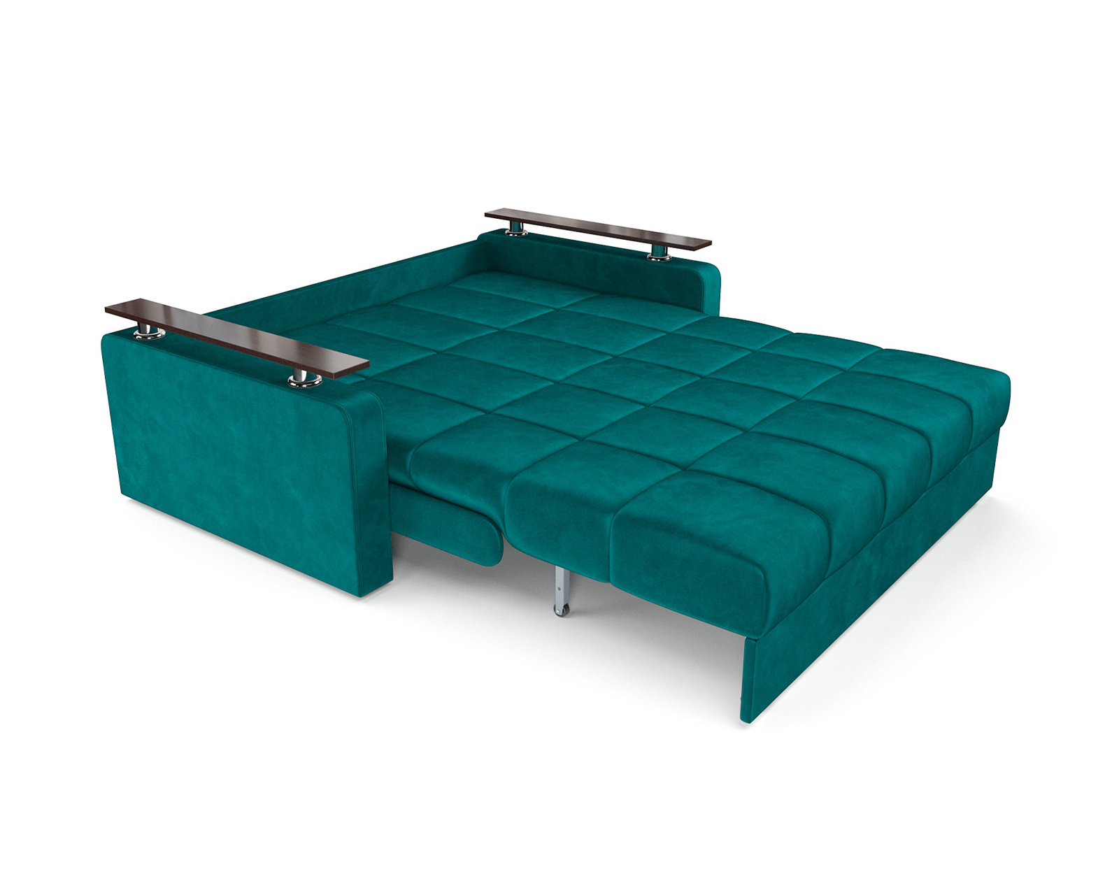 Диван Mebel-Ars Аккордеон Бакли НПБ 120x200 (бархат сине-зеленый Star Velvet 43 Black Green) — фото 6
