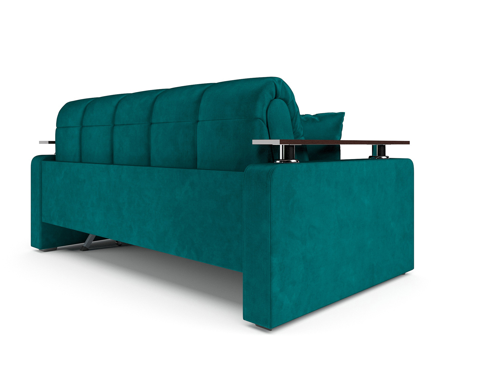 Диван Mebel-Ars Аккордеон Бакли НПБ 120x200 (бархат сине-зеленый Star Velvet 43 Black Green) — фото 4