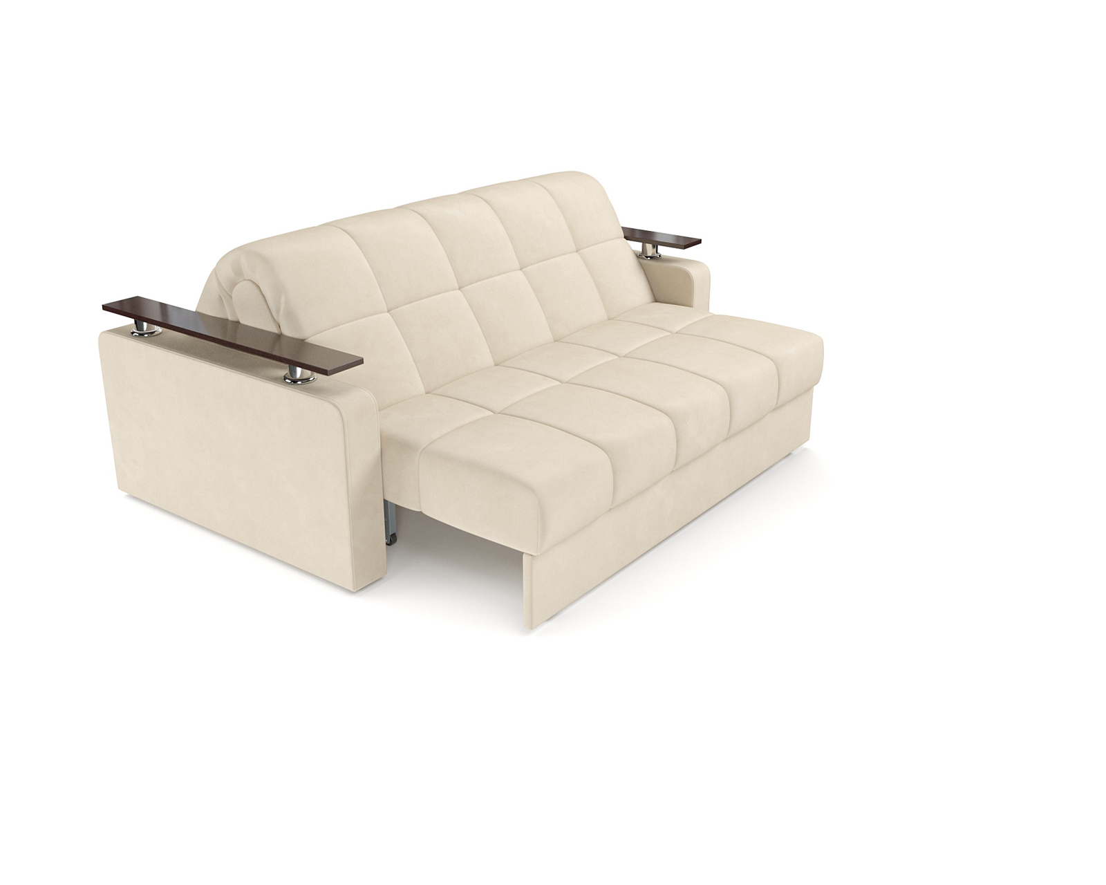 Диван Mebel-Ars Аккордеон Бакли НПБ 180x200 (бархат бежевый Star Velvet 6 Light Beige) — фото 5