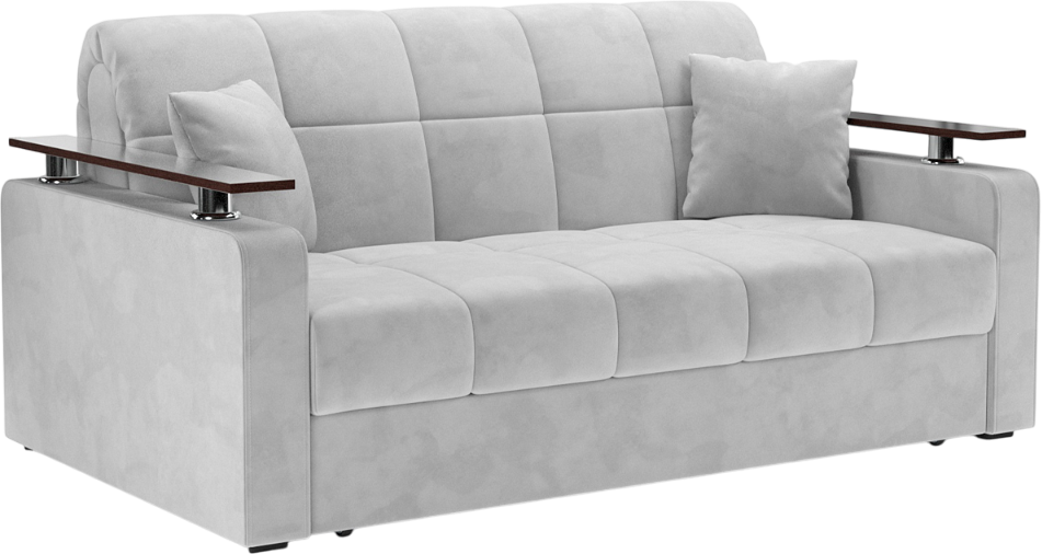 Диван Mebel-Ars Аккордеон Бакли ППУ 120x200 (Vivaldi светло-серый)