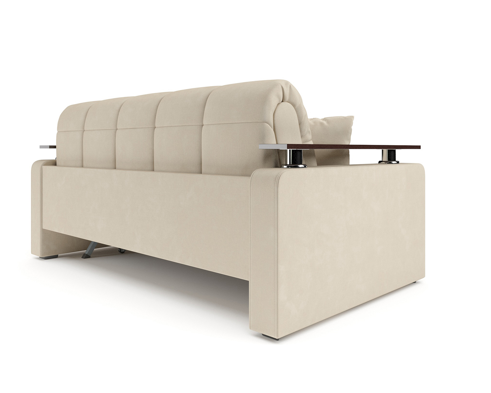 Диван Mebel-Ars Аккордеон Бакли ППУ 120x200 (бархат бежевый Star Velvet 6 Light Beige) — фото 4