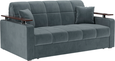 Диван Mebel-Ars Аккордеон Бакли ППУ 140x200 (велюр серо-синий HB-178/26) - 