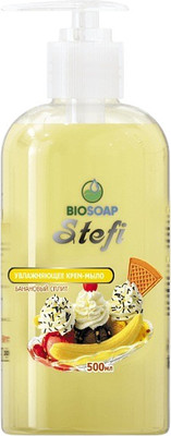 Мыло жидкое BIOSOAP Stefi. Банановый сплит (500мл) - 