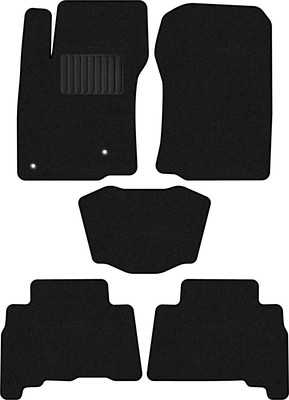 Комплект ковриков для авто Alicosta 0682_1_PR-6 для Lexus GX460 II SUV/J150 2009-2013 (ворс, черный) - 
