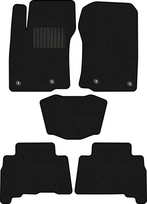 Комплект ковриков для авто Alicosta 2346_1_PR-6 для Lexus GX460 II SUV/J150 2013-н.в. (ворс, черный) - 
